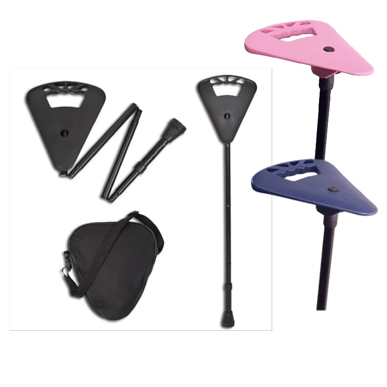 Canne-siège Flipstick pliable et réglable