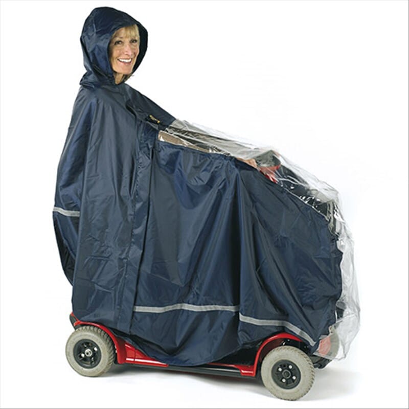 Se protéger de la pluie - Cape pour scooter de mobilité