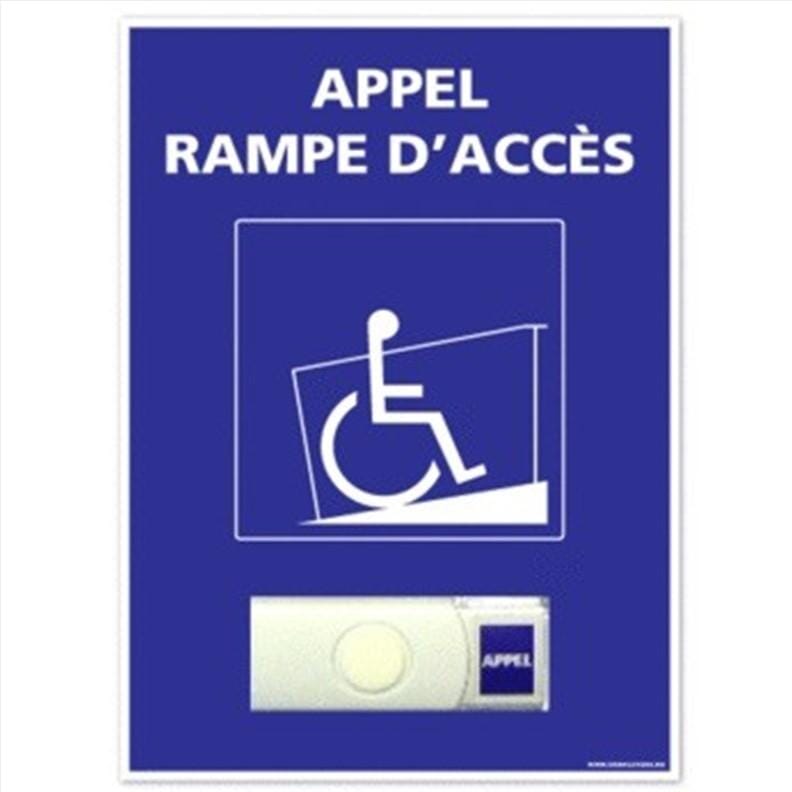 Carillon d'appel pour rampes d'accès amovible