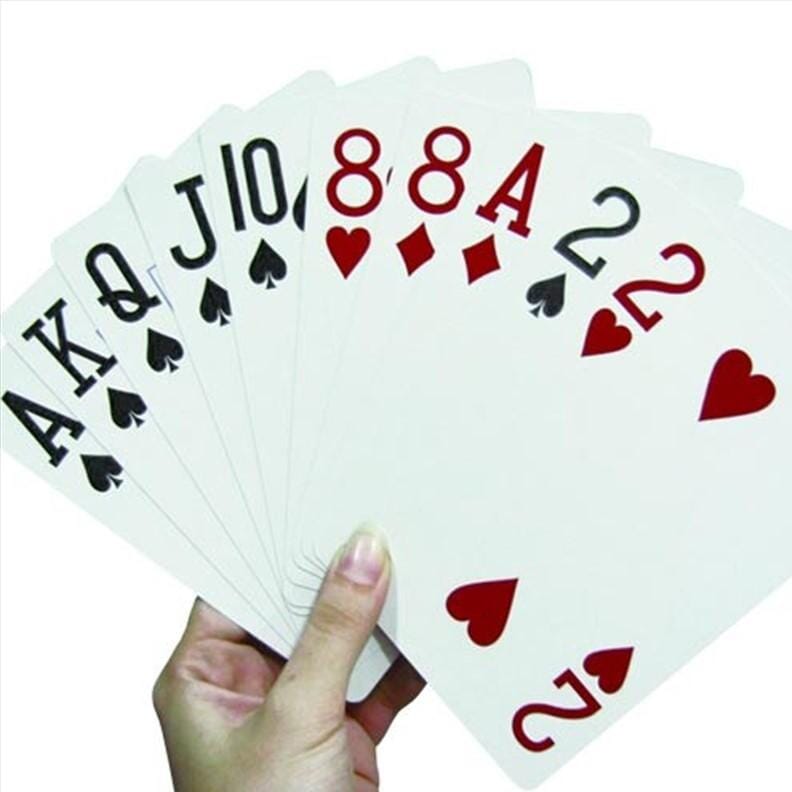 Cartes à jouer surdimensionnées