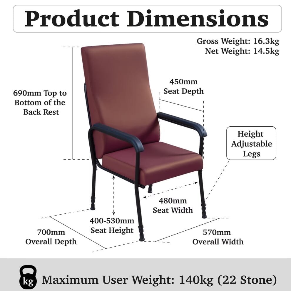 Chaise à haut dossier Longfield