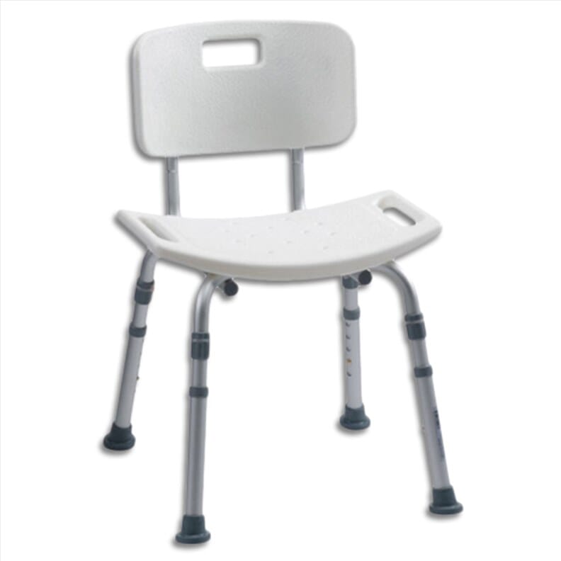 Chaise de douche en aluminium