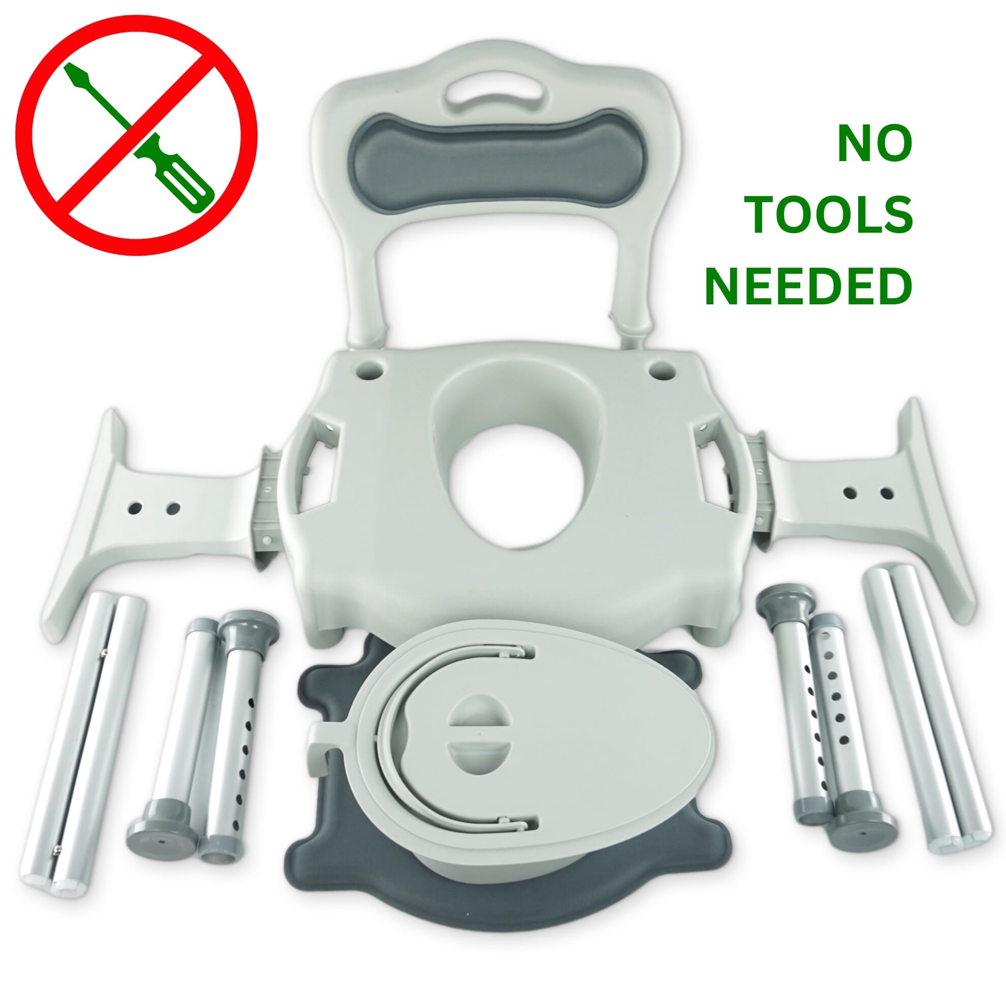 Chaise de douche et de toilette Aquarius