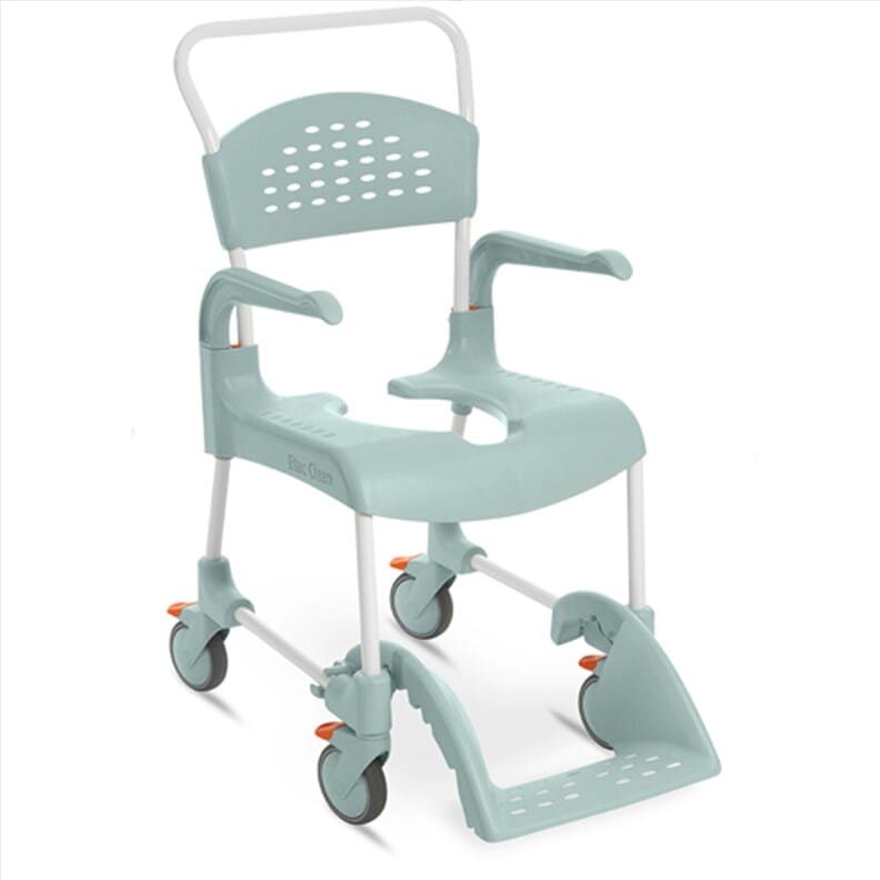 Chaise de douche et de toilettes Etac Clean verte