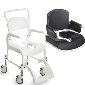 Chaise de douche Etac Clean avec kit Comfort Hauteur ajustable