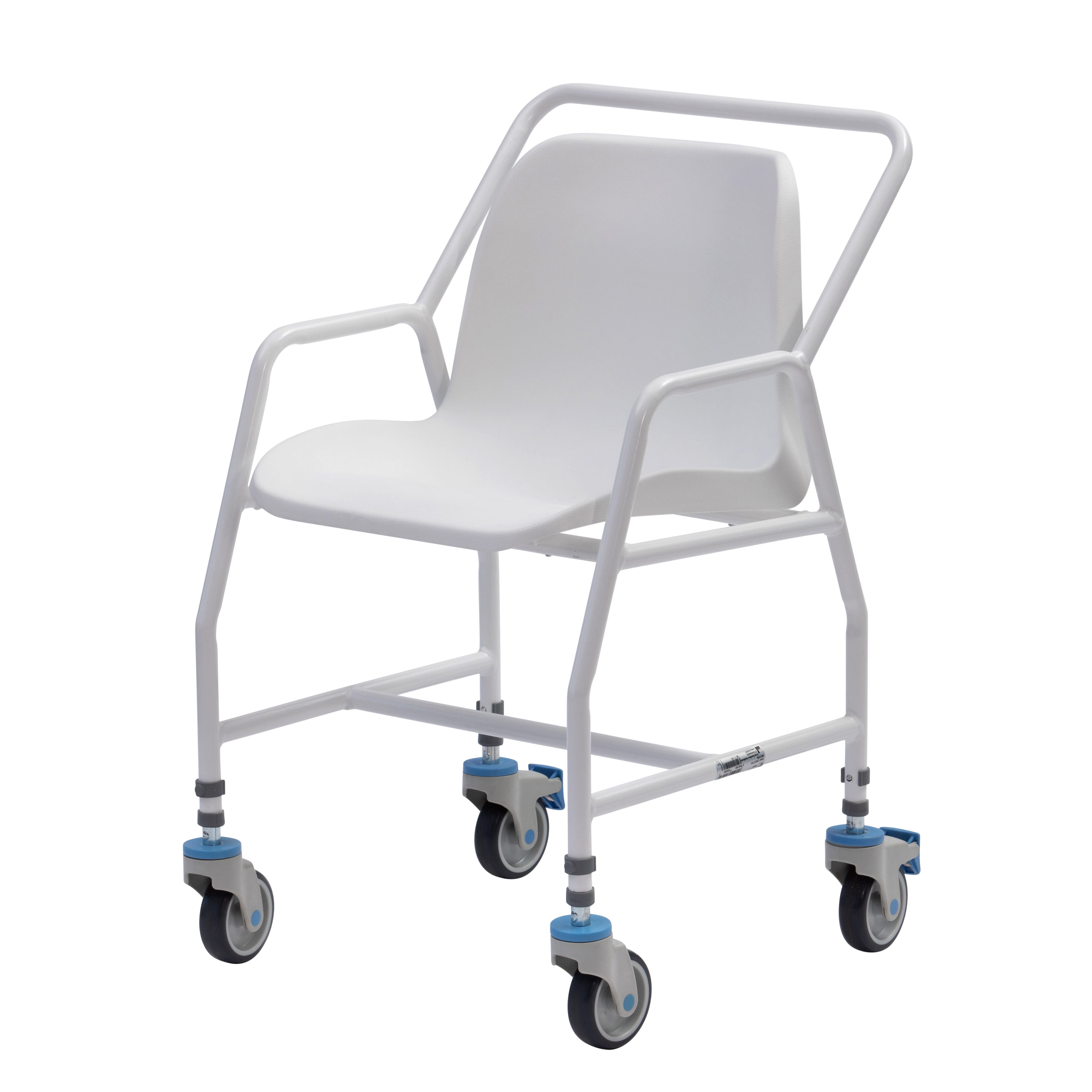 Chaise de douche hauteur ajustable avec roulettes - Tilton