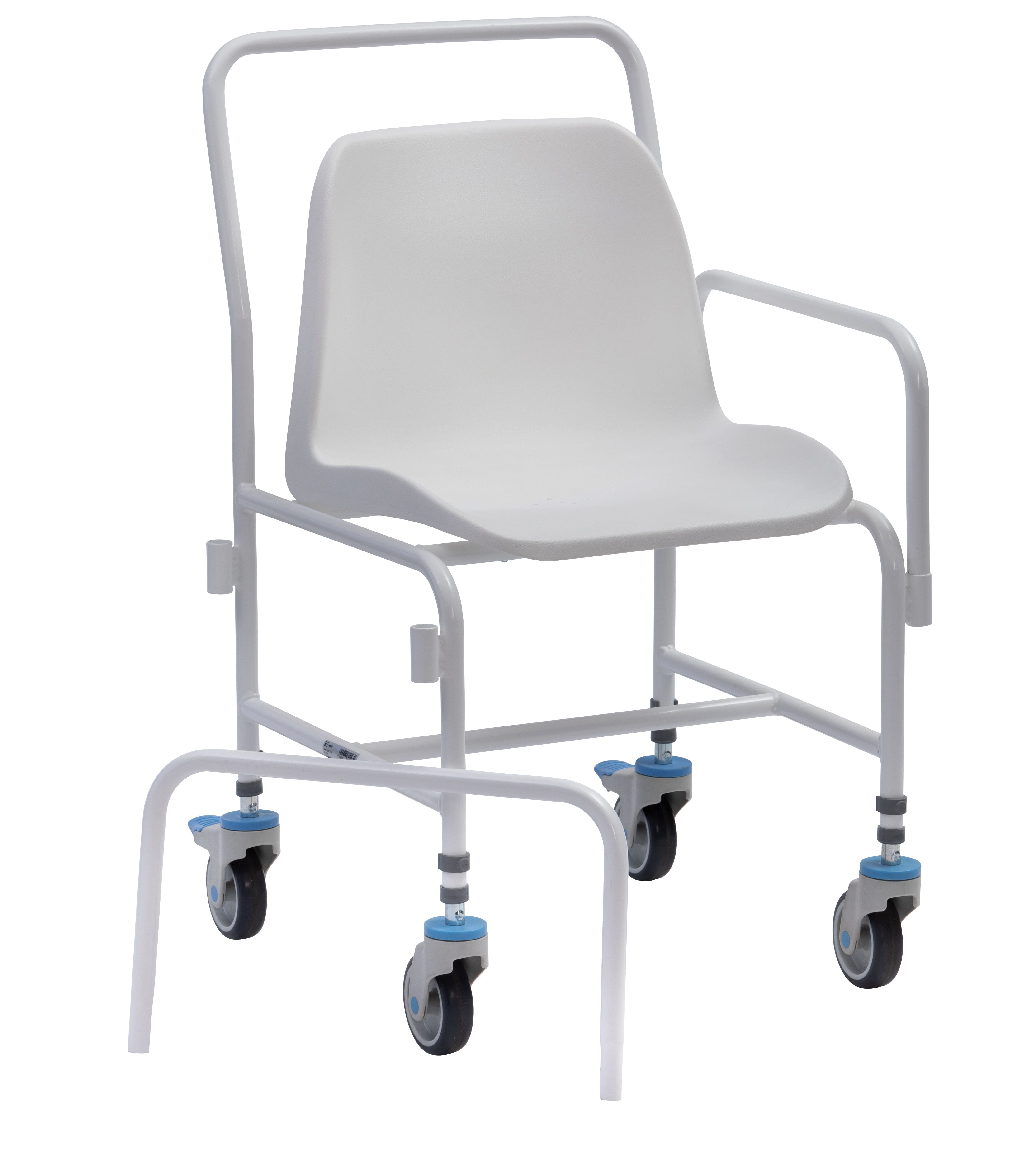 Chaise de douche hauteur ajustable avec roulettes - Tilton