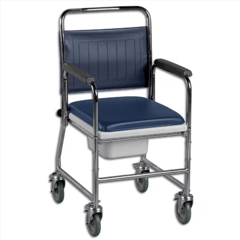 Chaise garde-robe roulante en chrome