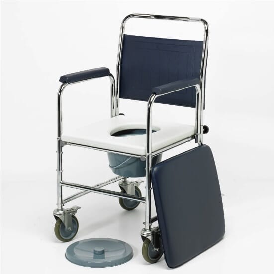 Chaise garde-robe roulante en chrome