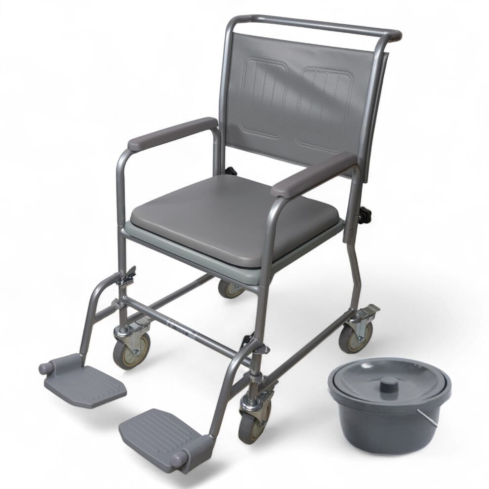 Chaise percée à roulettes économique