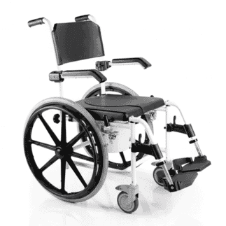 Chaise percée de douche autopropulsée