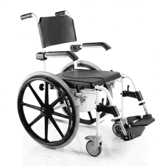 Chaise percée de douche autopropulsée