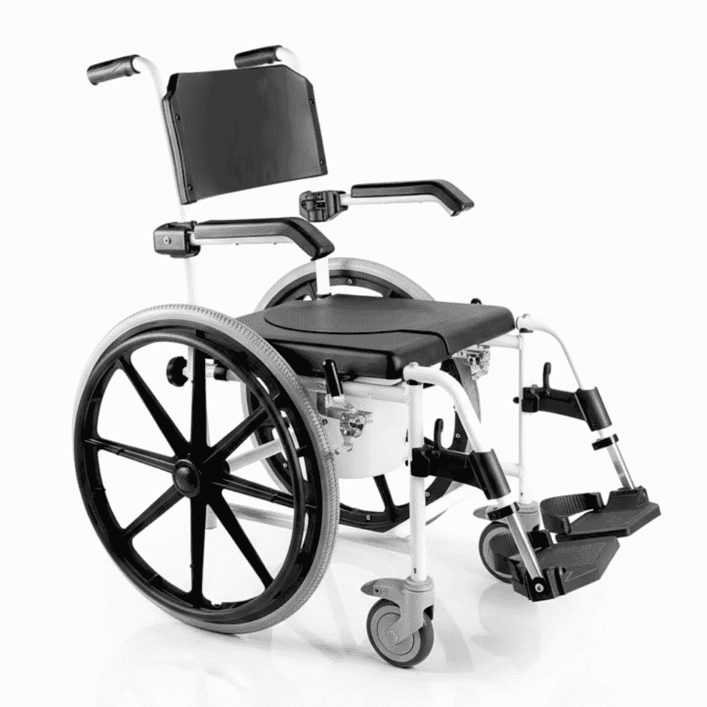 Chaise percée de douche autopropulsée