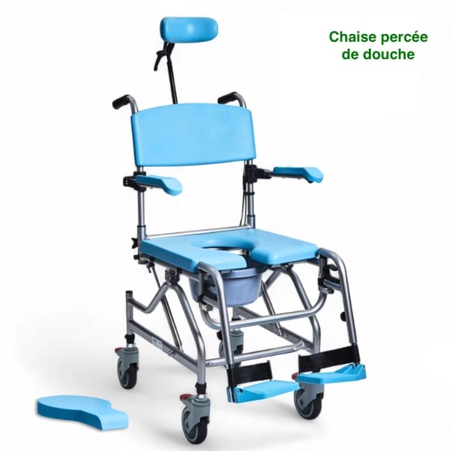 Chaise percée de douche inclinable Alerta Aqua