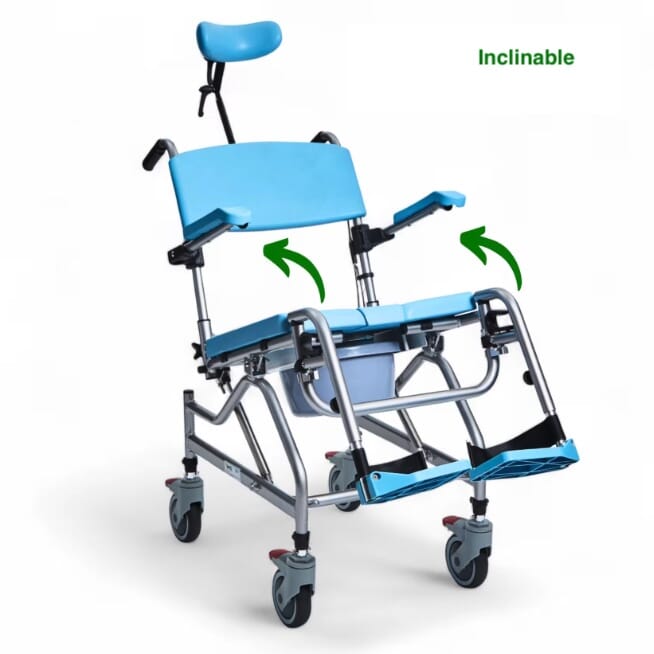 Chaise percée de douche inclinable Alerta Aqua