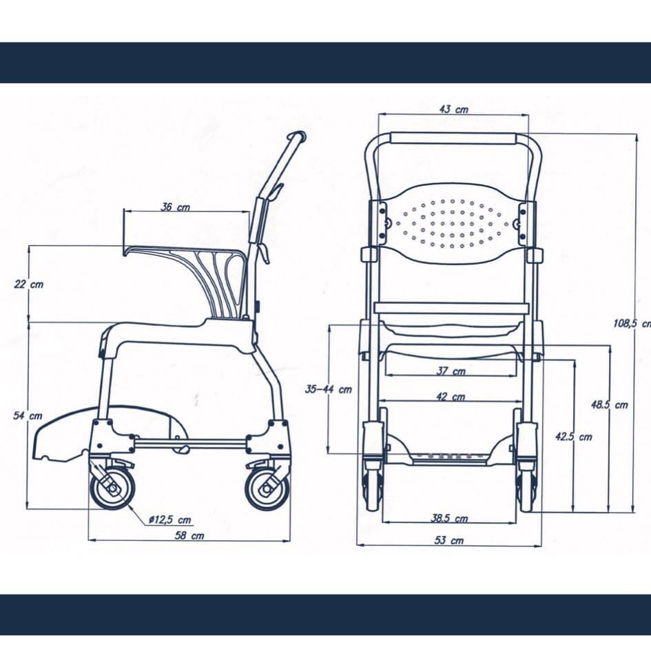 Chaise percée de douche Premium