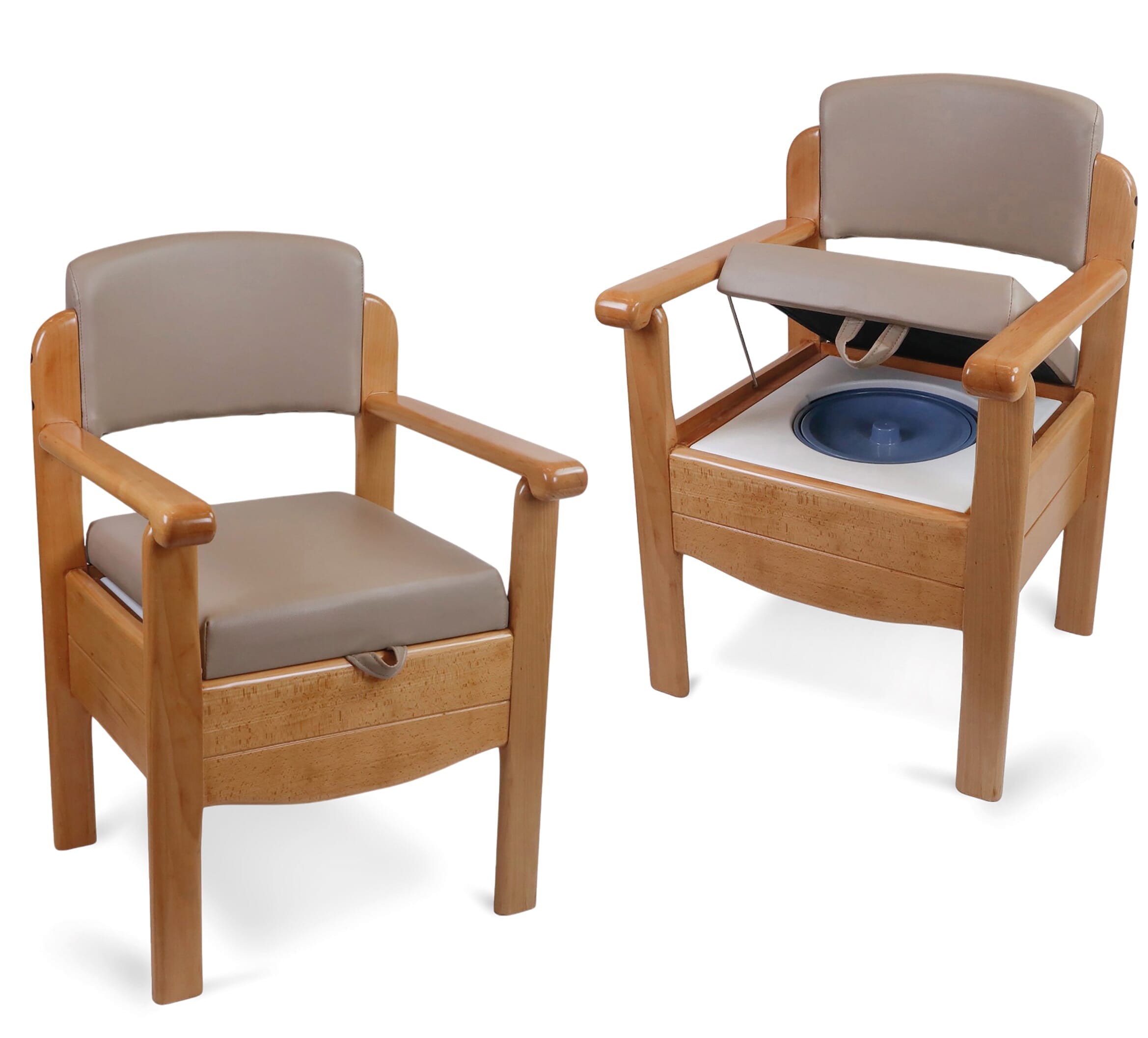 Chaise percée de luxe en bois