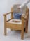 Chaise percée de luxe en bois