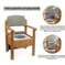 Chaise percée de luxe en bois