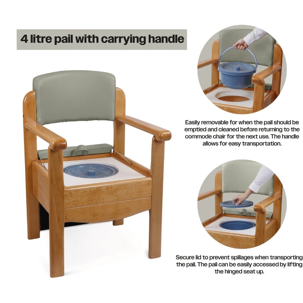 Chaise percée de luxe en bois