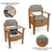 Chaise percée de luxe en bois