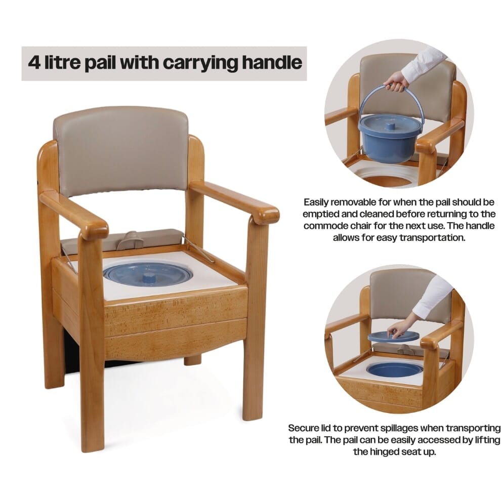 Chaise percée de luxe en bois