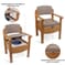 Chaise percée de luxe en bois