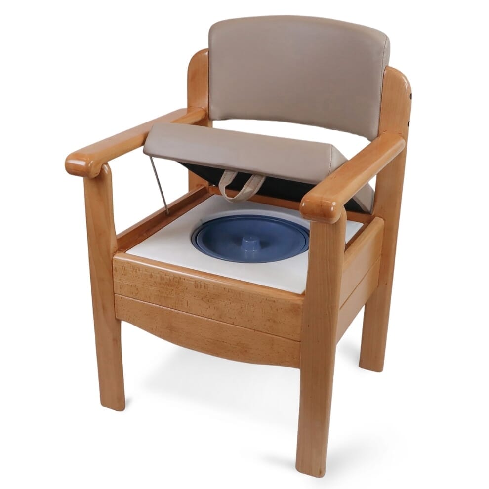 Chaise percée de luxe en bois