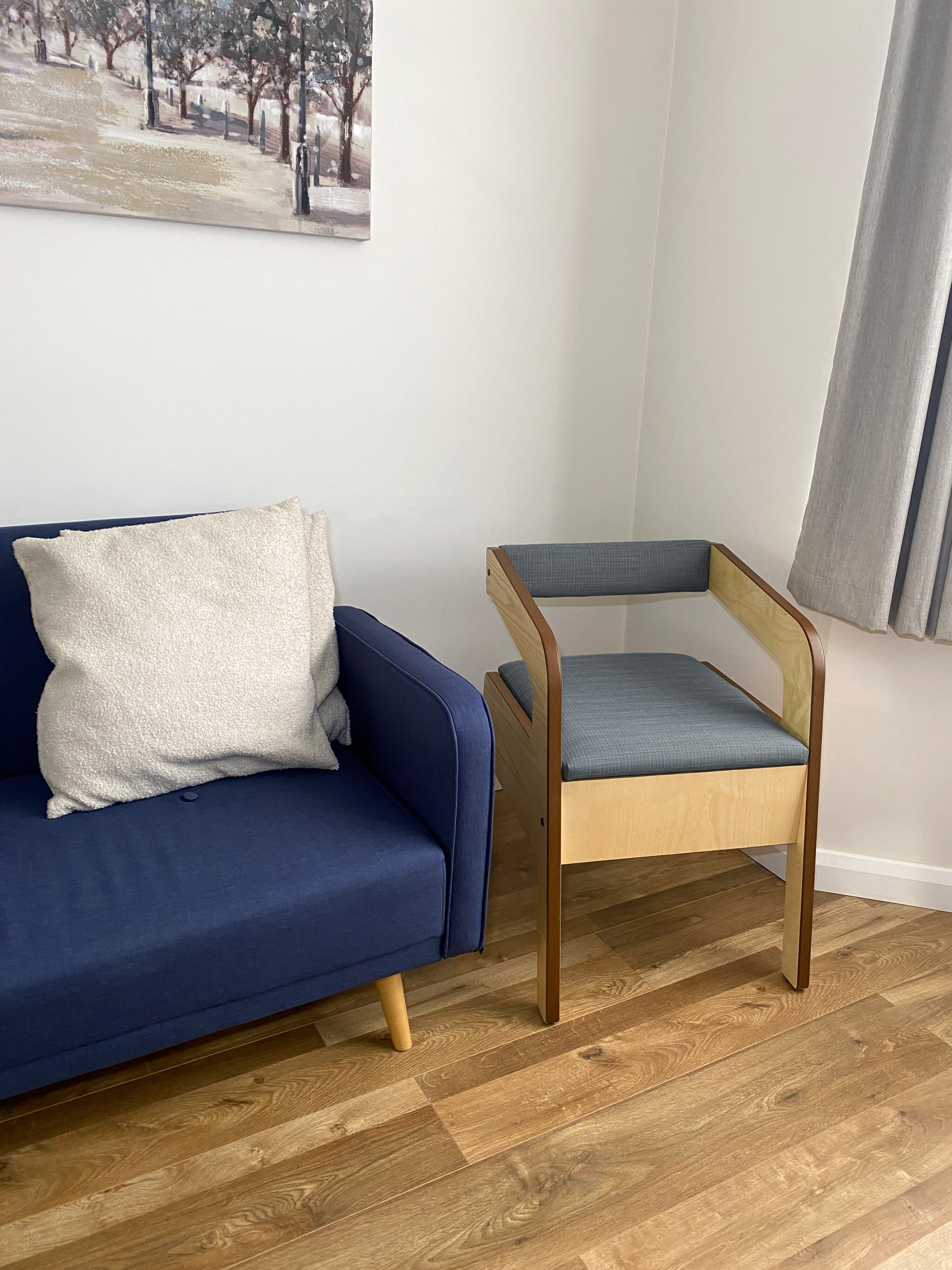 Petite chaise pot scandinave Timberry