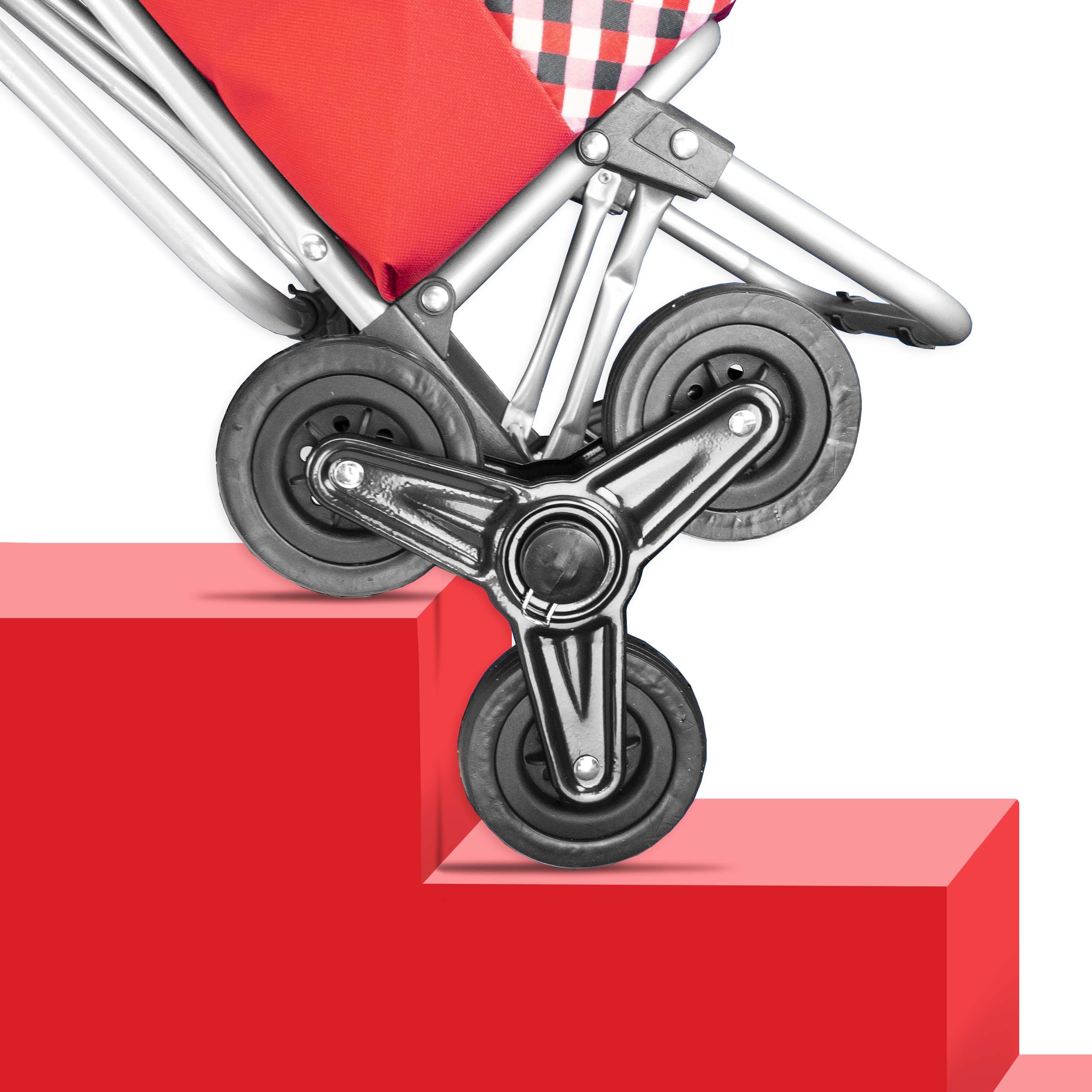 Chariot de course avec siège pliant