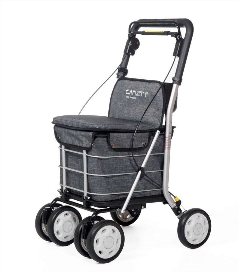 Chariot de course déambulateur Carlett 800 - Gris