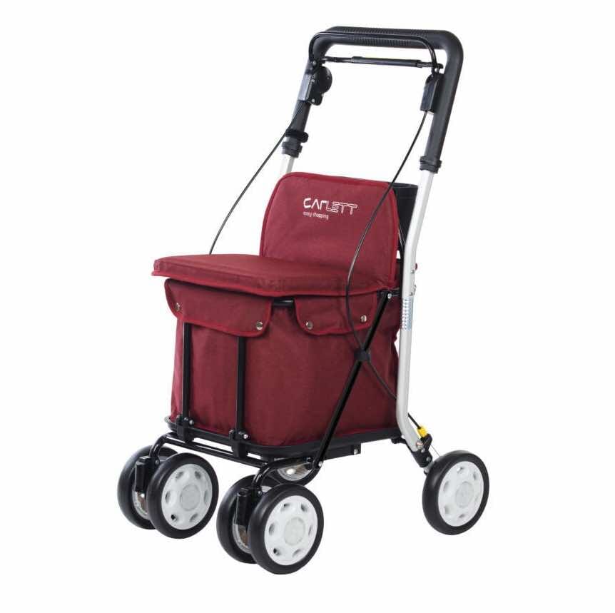 Chariot de course déambulateur Carlett 800 - Grenat