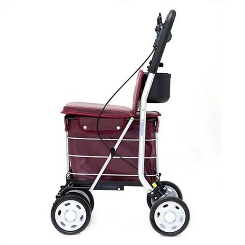 Chariot de course déambulateur Carlett 800 - Grenat