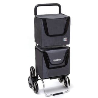 Chariot de course Modulo Bag 6 roues - Noir