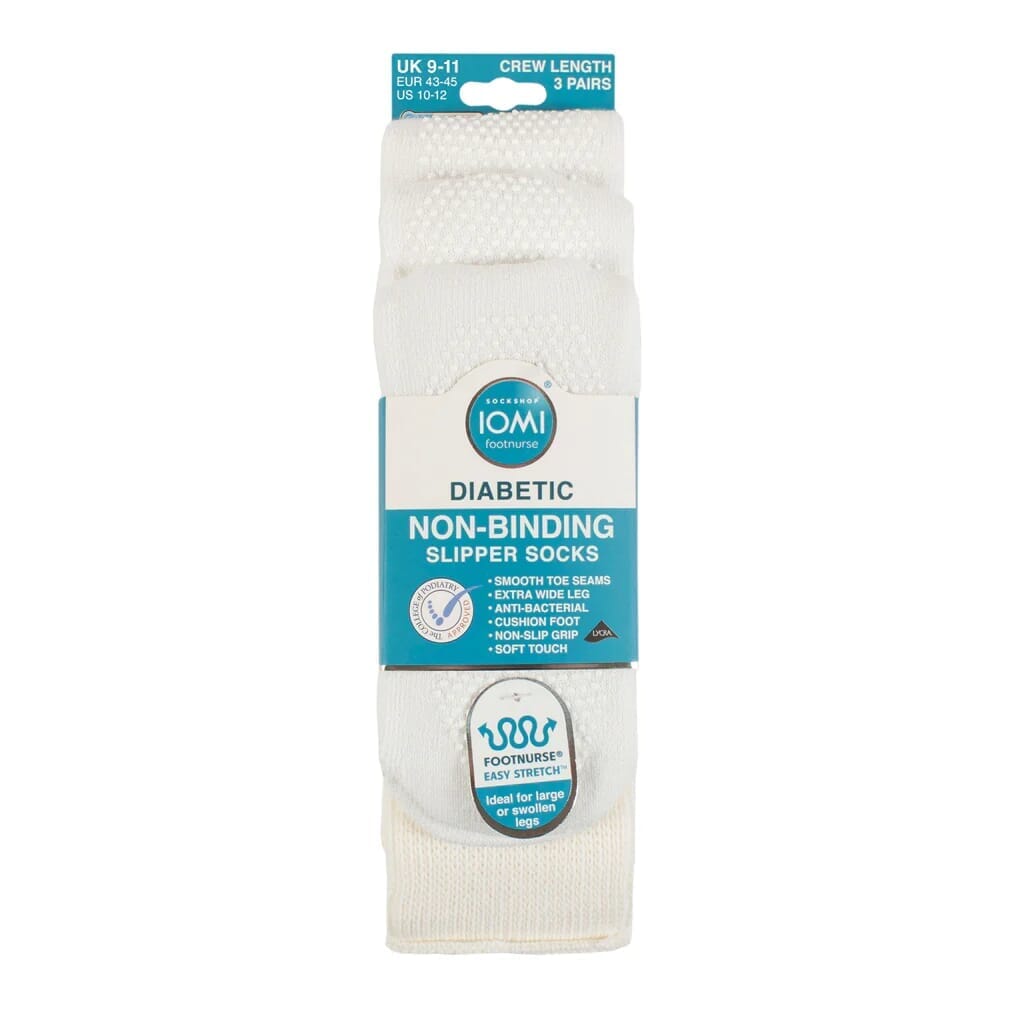 Lot de 3 paires de chaussettes antidérapantes pour diabétiques