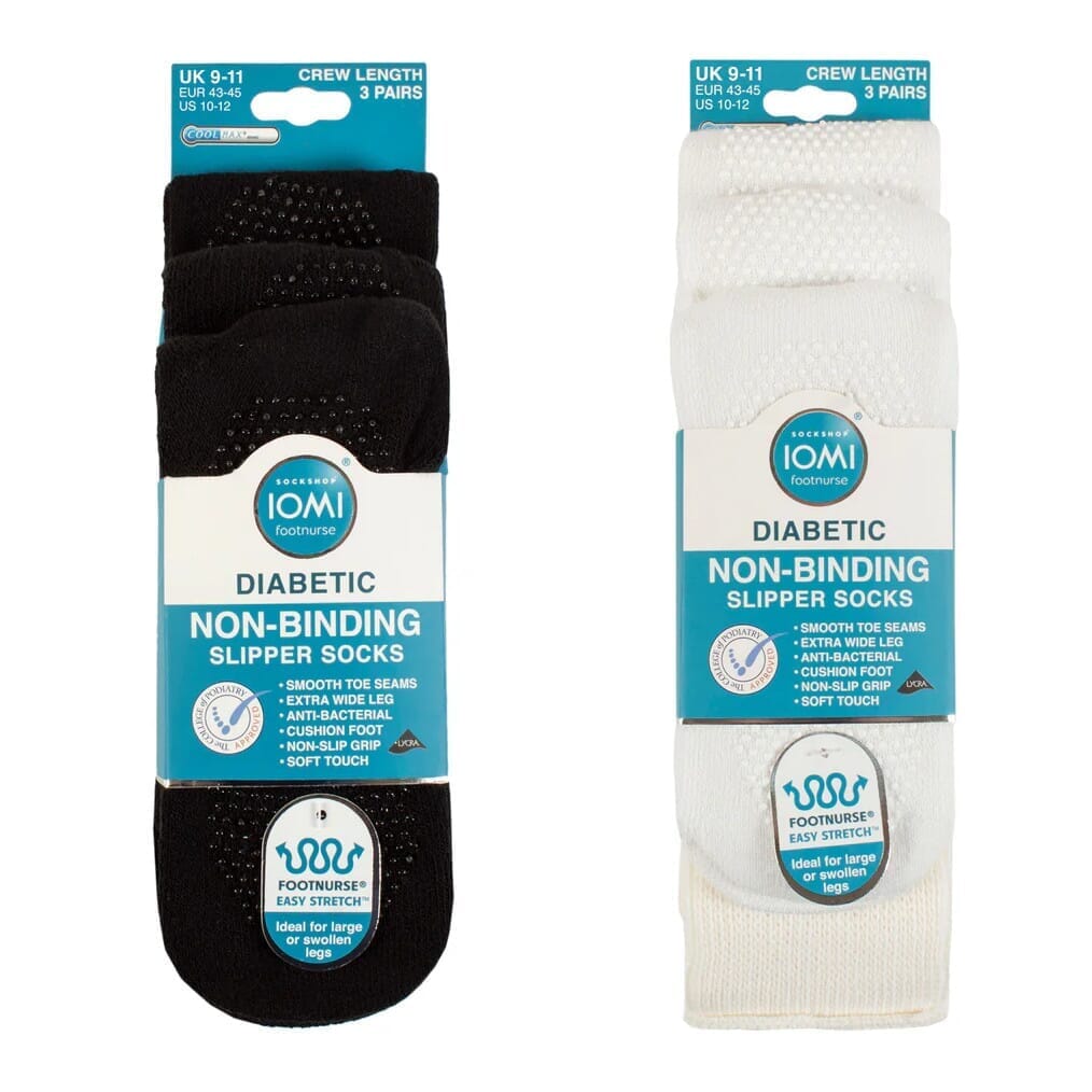 Lot de 3 paires de chaussettes antidérapantes pour diabétiques