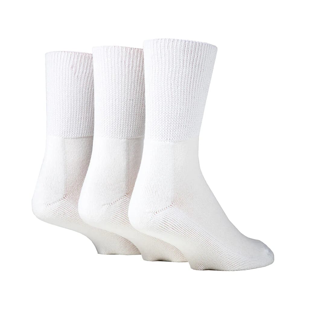 View Lot de 3 paires de chaussettes en bambou pour diabétiques Taille 4750 Blanc information