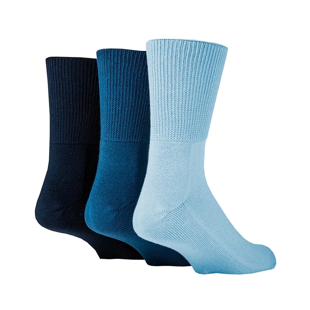 Lot de 3 paires de chaussettes en bambou pour diabétiques