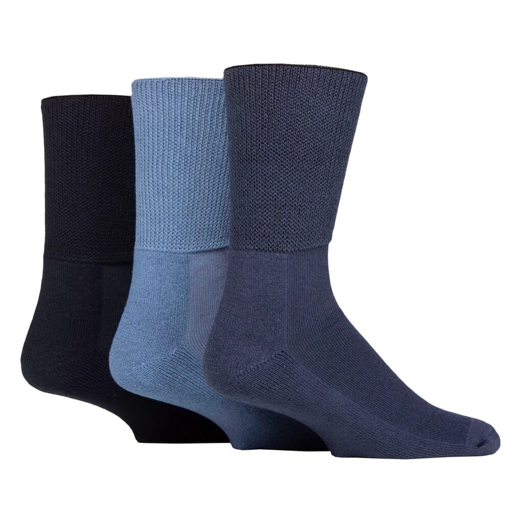 View Lot de 3 paires de chaussettes en bambou pour diabétiques Taille 4750 Denim information