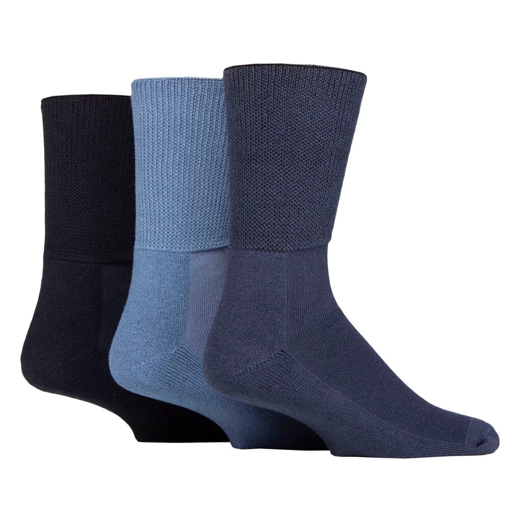 Lot de 3 paires de chaussettes en bambou pour diabétiques