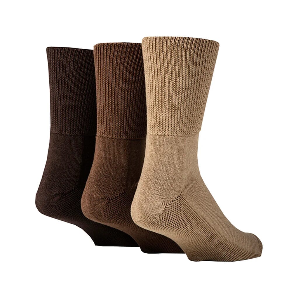 Lot de 3 paires de chaussettes en bambou pour diabétiques