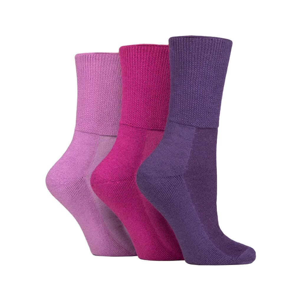Lot de 3 paires de chaussettes en bambou pour diabétiques