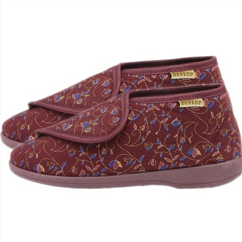 Chaussons montants pour femme - Dunlop - bordeaux