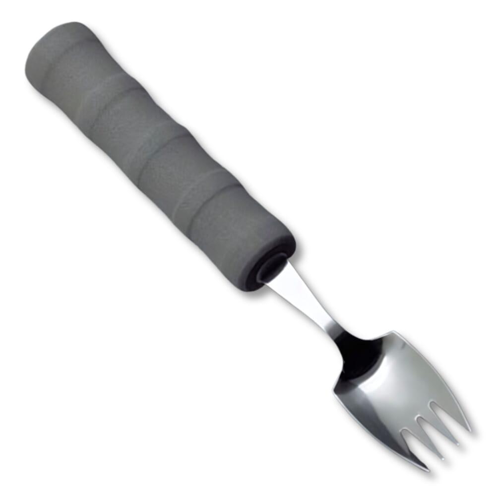 Combiné fourchette/cuillère avec manche en mousse
