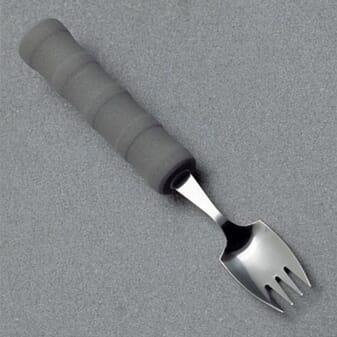 Combiné fourchette/cuillère avec manche en mousse