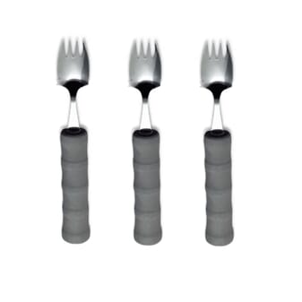 Combiné fourchette/cuillère avec manche en mousse