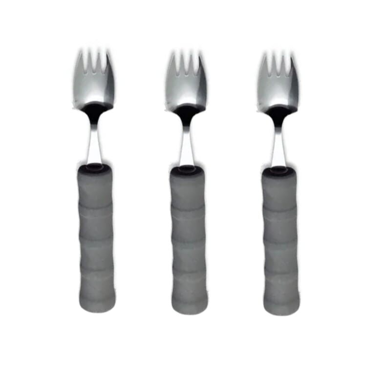 Combiné fourchette/cuillère avec manche en mousse