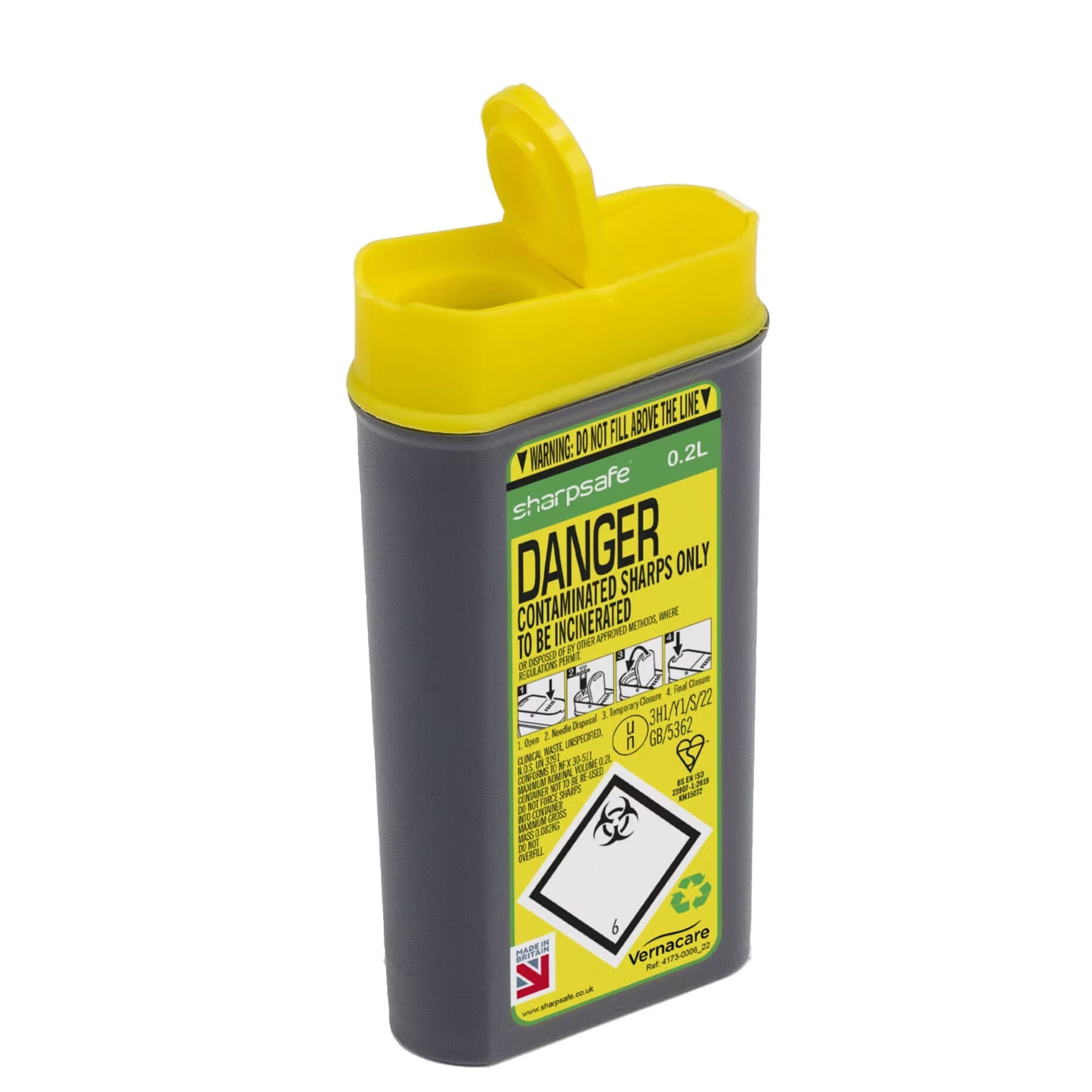 Conteneur de poche pour déchets piquants