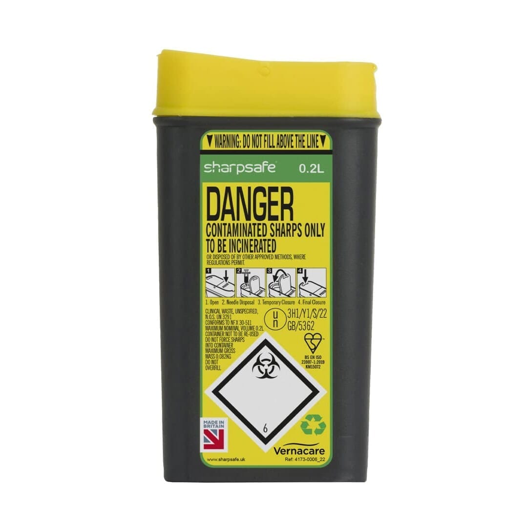 Conteneur de poche pour déchets piquants