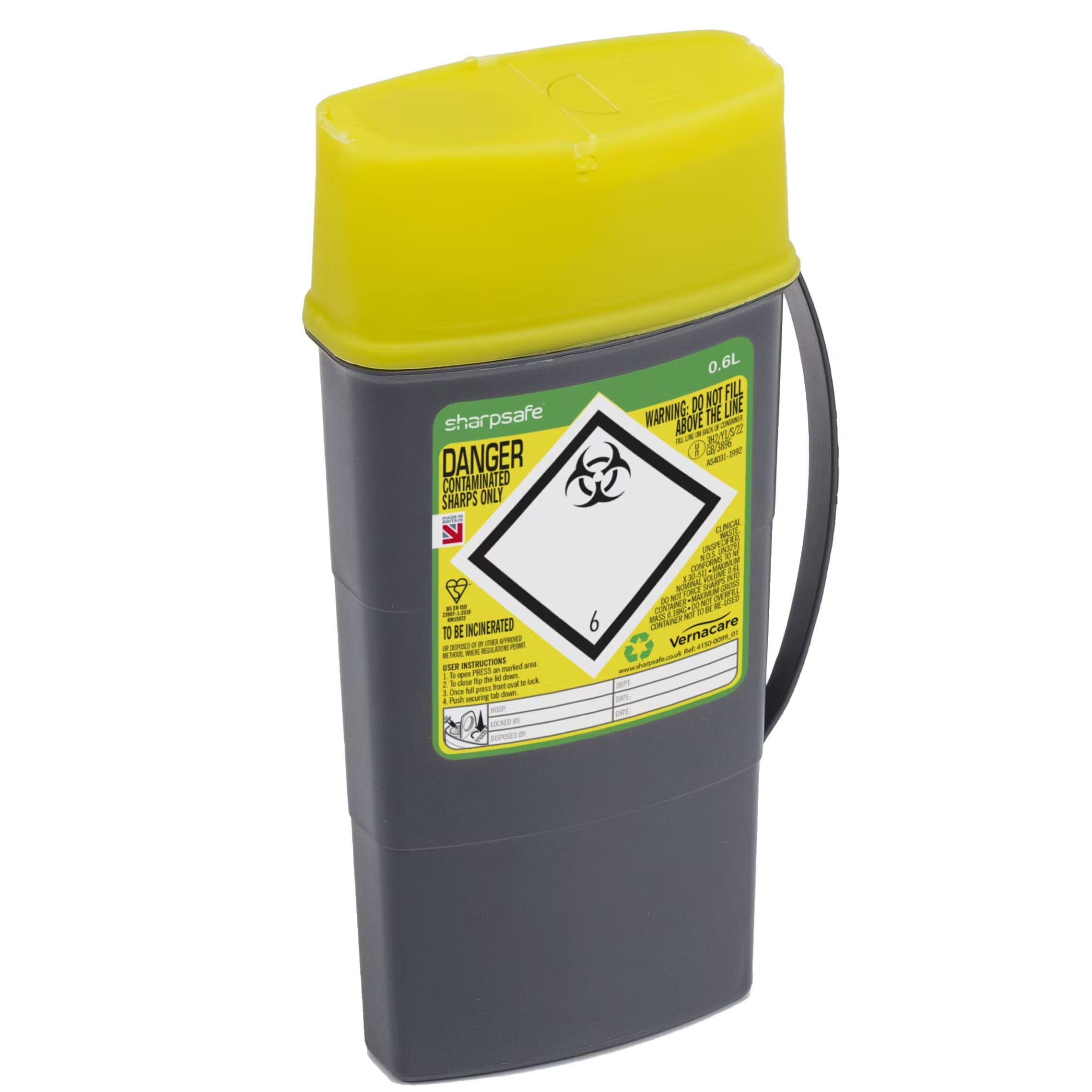 Conteneur de poche pour déchets piquants